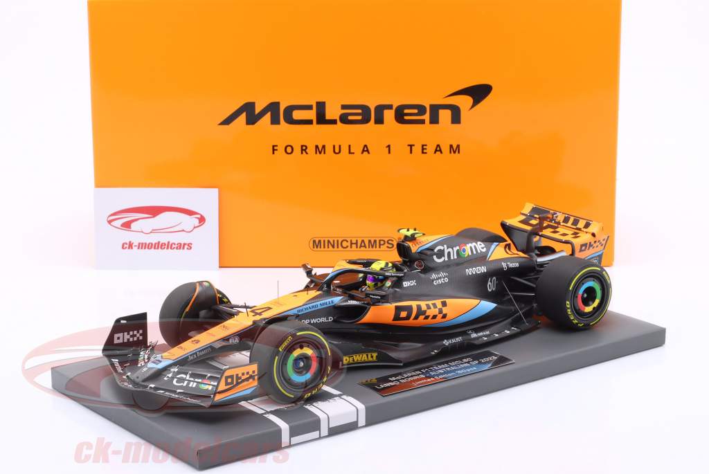 Lando Norris McLaren MCL60 #4 6e Australië GP formule 1 2023 1:18 Minichamps