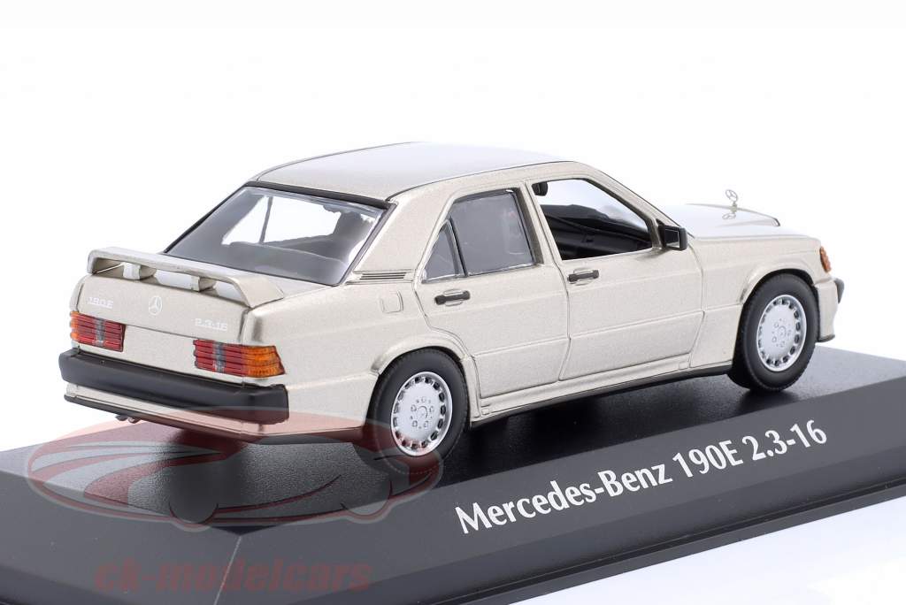 Mercedes-Benz 190E 2.3-16 (W201) Byggeår 1984 guld metallisk 1:43 Minichamps
