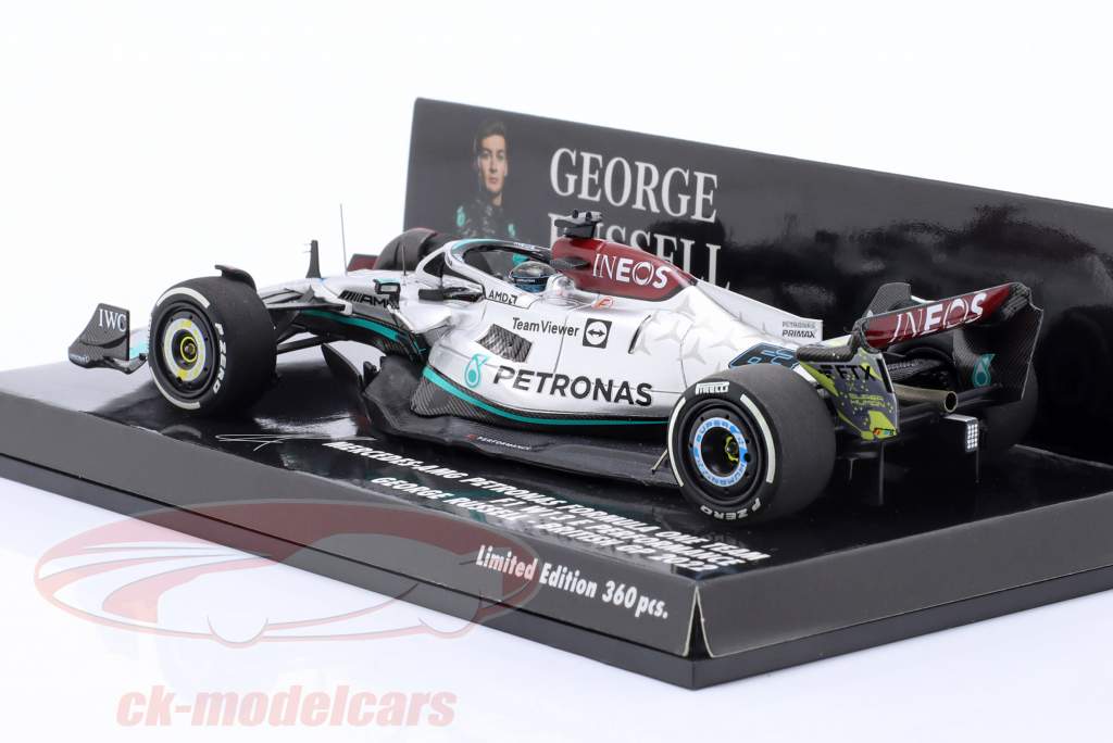 G. Russell Mercedes-AMG F1 W13 E #63 Britannico GP formula 1 2022 1:43 Minichamps