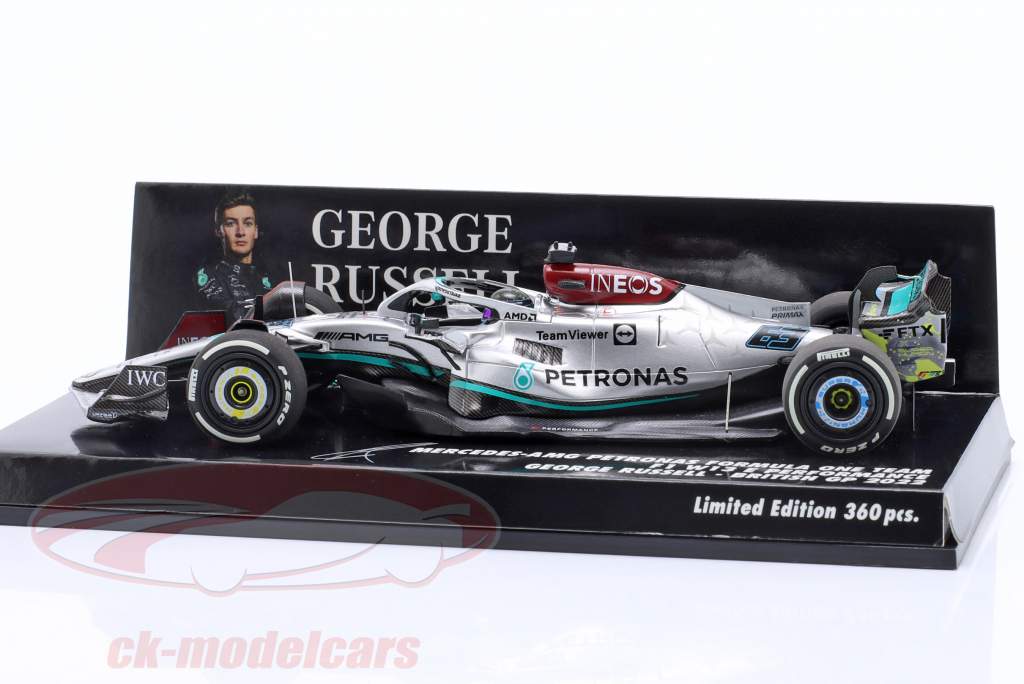 G. Russell Mercedes-AMG F1 W13 E #63 británico GP fórmula 1 2022 1:43 Minichamps