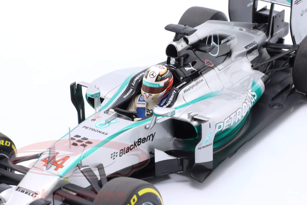 L. Hamilton Mercedes F1 W05 #44 Formula 1 World Champion 2014 1:18 Minichamps