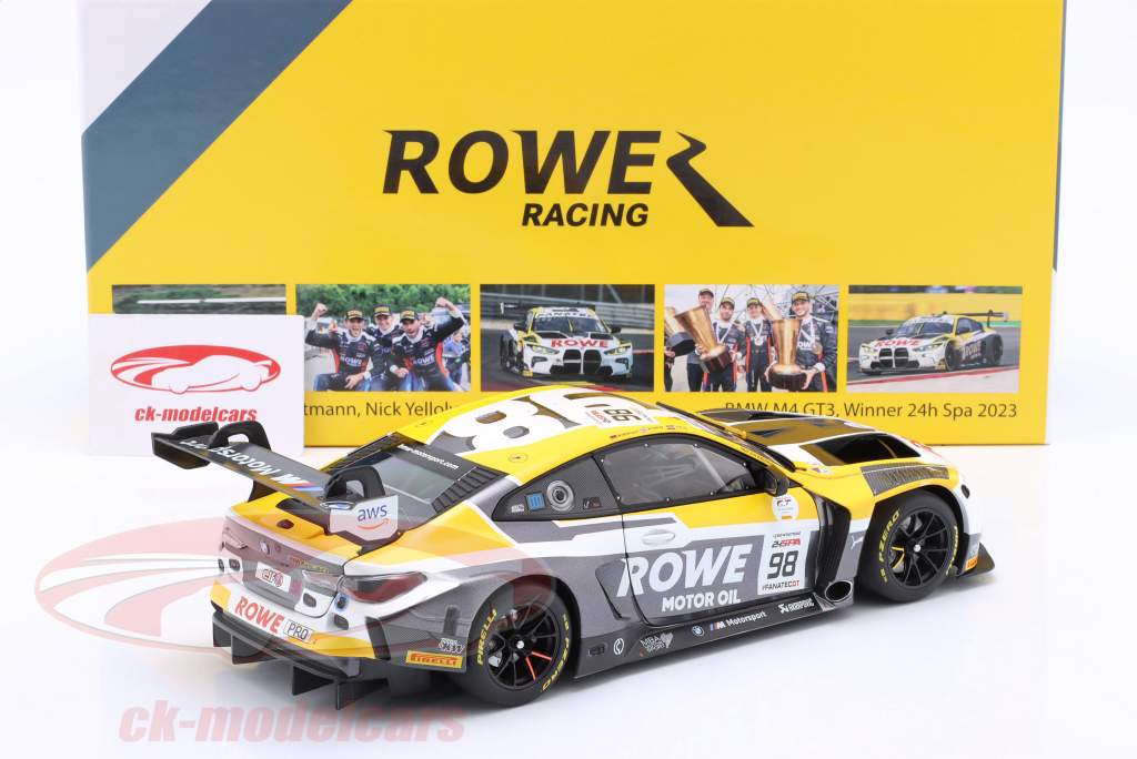Minichamps 1:18 BMW M4 GT3 #98 勝者 24h Spa 2023 Rowe Racing 