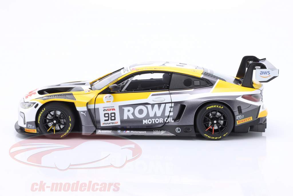 BMW M4 GT3 #98 gagnant 24h Spa 2023 Rowe Racing 1:18 Minichamps