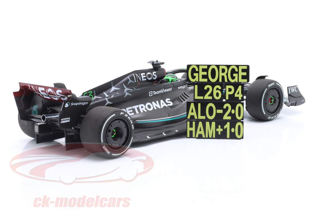 G. Russell Mercedes-AMG F1 W14 #63 7ème Bahreïn GP formule 1 2023 1:18 Minichamps