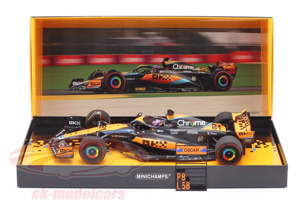 Oscar Piastri McLaren MCL60 #81 8th Australian GP Formula 1 2023 1:18 Minichamps