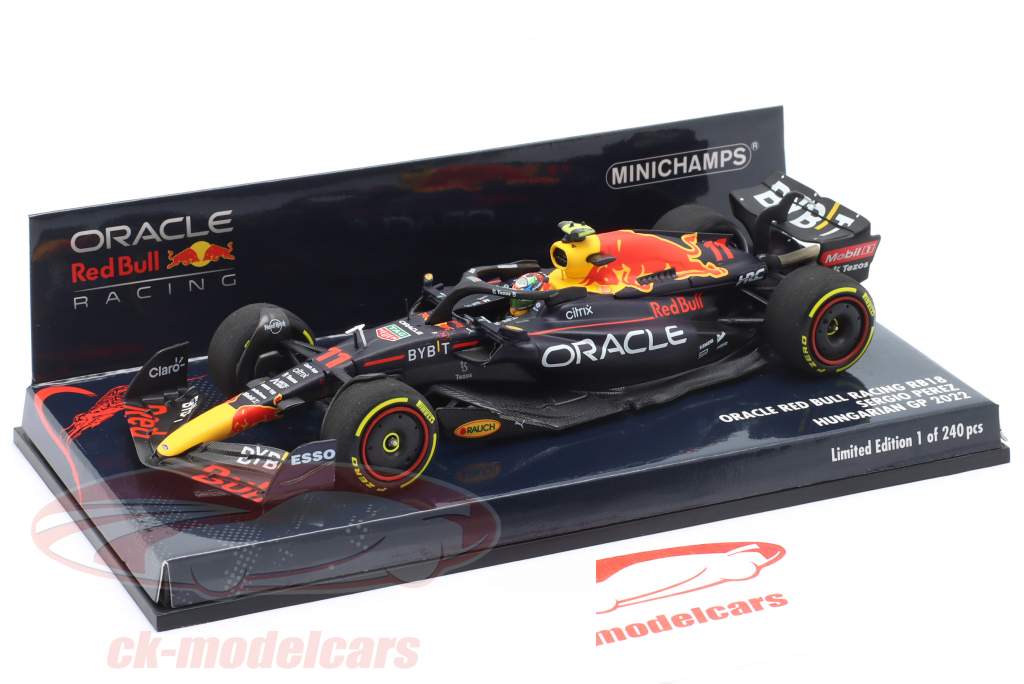 S. Pérez Red Bull RB18 #11 5ème Hongrie GP formule 1 2022 1:43 Minichamps