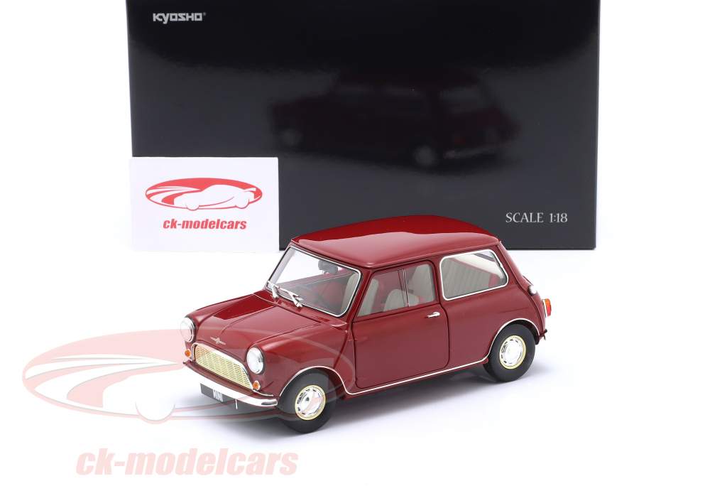 Morris Mini Minor year 1964 cherry red 1:18 Kyosho