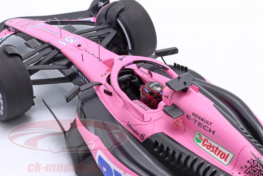 Esteban Ocon Alpine A523 #31 8º saudita Arábia GP Fórmula 1 2023 1:18 Spark