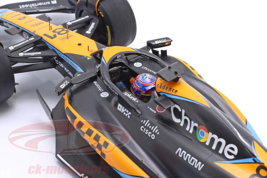 Oscar Piastri McLaren MCL 60 #81 8º Austrália GP Fórmula 1 2023 1:18 Spark