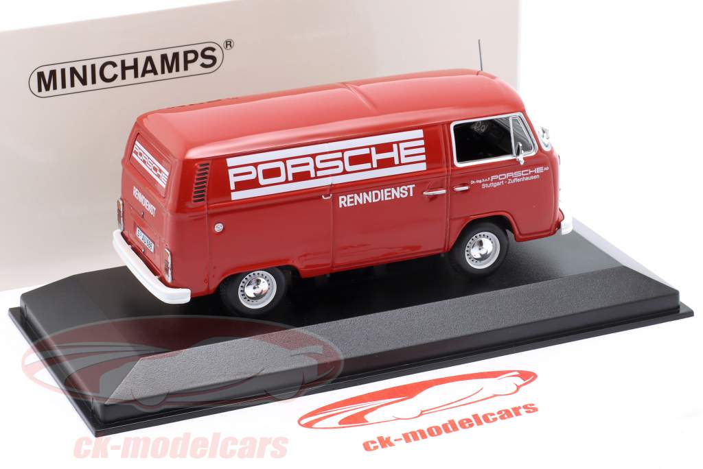 Minichamps 1:43 Volkswagen VW T2 Transporter Porsche Renndienst  