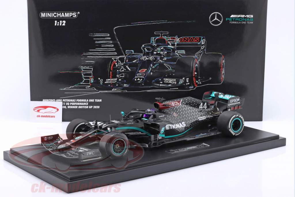 L. Hamilton Mercedes-AMG F1 W11 #44 Vinder britisk GP formel 1 Verdensmester 2020 1:12 Minichamps