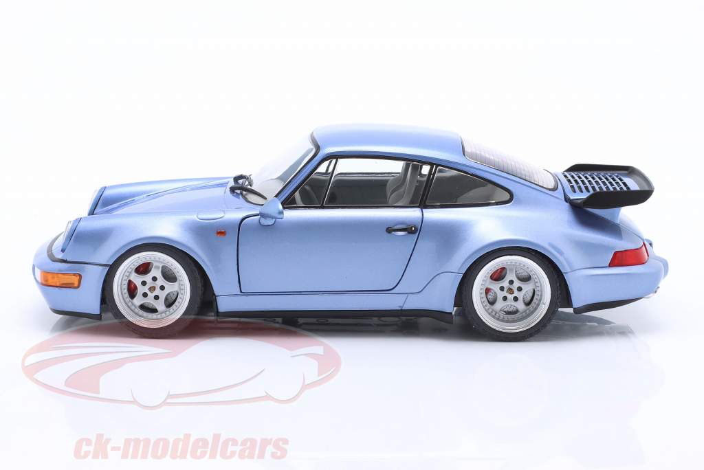 Porsche 911 (964) Turbo Anno di costruzione 1990 orizzonte blu metallico 1:18 Solido