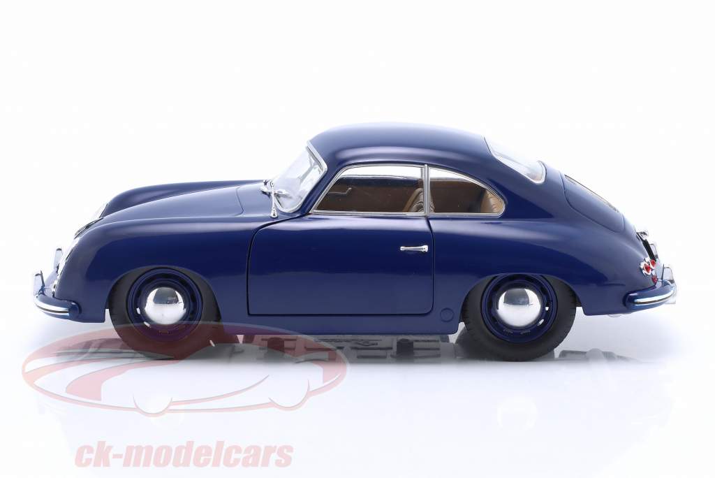 Porsche 356 Pre-A Bouwjaar 1953 benzine blauw 1:18 Solido