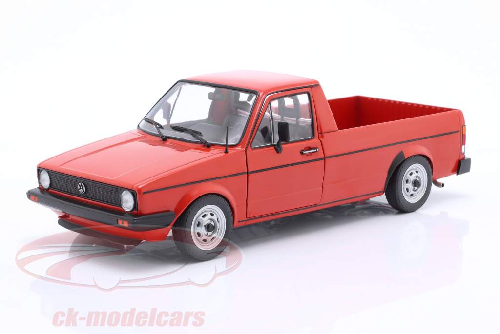 Volkswagen VW Caddy (14D) MK1 Pick-Up Année de construction 1983 rouge 1:18 Solido