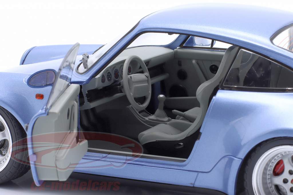 Porsche 911 (964) Turbo 建設年 1990 ホライゾンブルー メタリックな 1:18 Solido