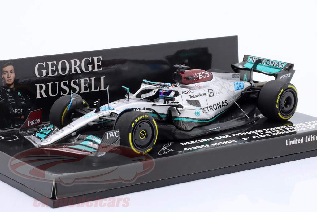 G. Russell Mercedes-AMG F1 W13 #63 3ème Hongrie GP formule 1 2022 1:43 Minichamps
