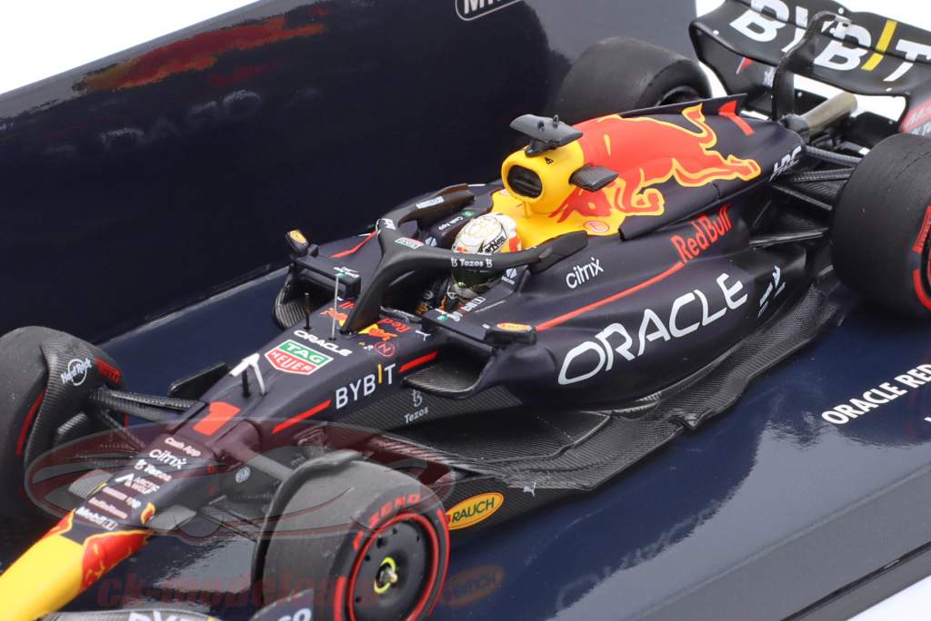 M. Verstappen Red Bull RB18 #1 vinder belgisk GP formel 1 Verdensmester 2022 1:43 Minichamps