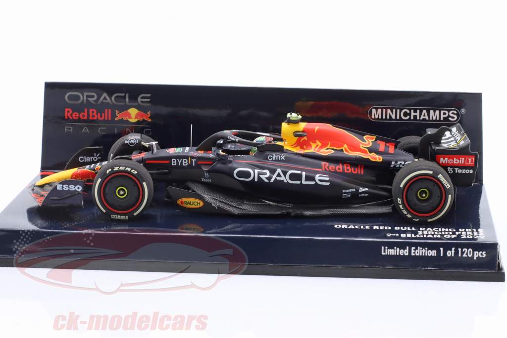 S. Pérez Red Bull RB18 #11 2nd Belgien GP Formel 1 2022 1:43 Minichamps