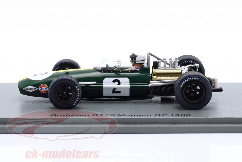 Jack Brabham Brabham BT26 #2 Monaco GP Formula 1 1968 1:43 Spark
