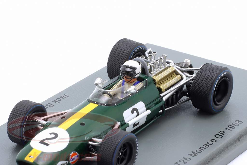 Jack Brabham Brabham BT26 #2 Monaco GP Formel 1 1968 1:43 Spark