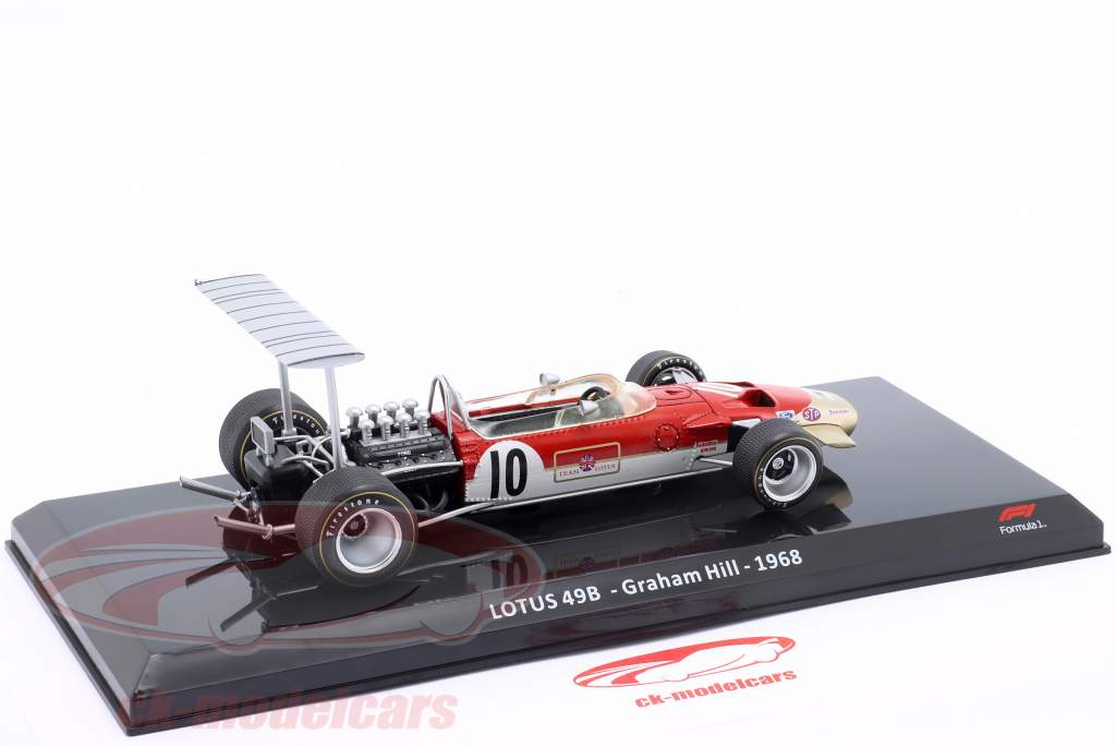 G. Hill Lotus 49 #10 Fórmula 1 Campeão mundial 1968 1:24 Premium Collectibles