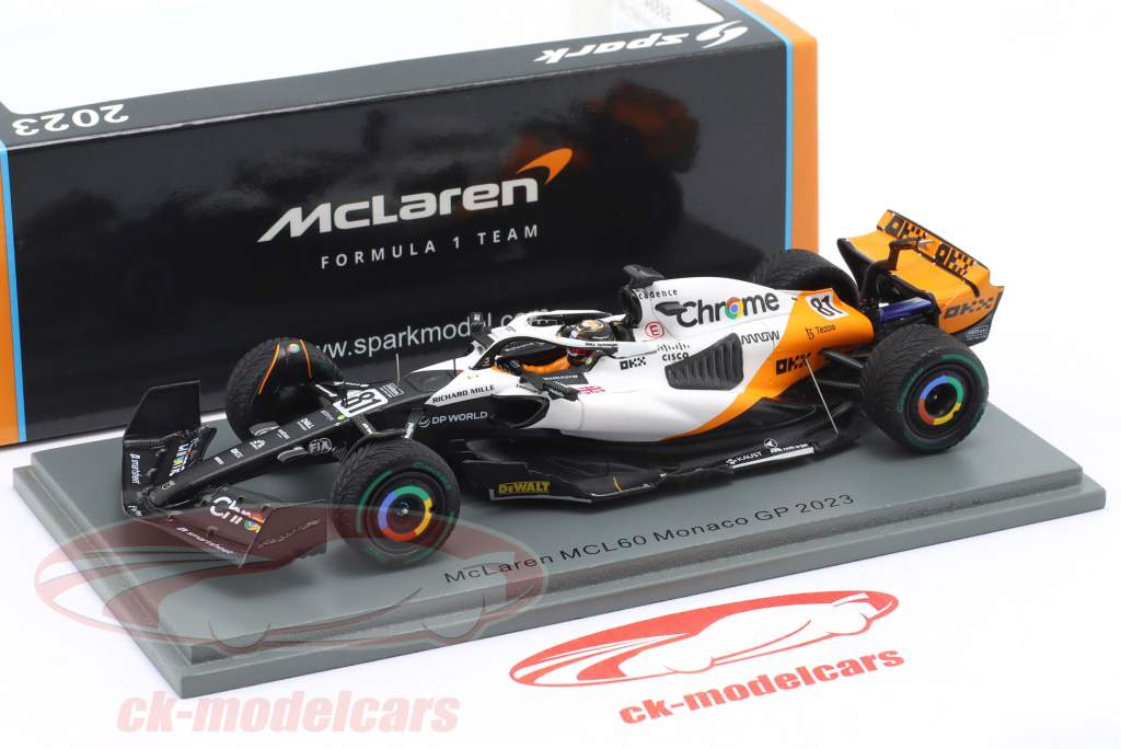 Oscar Piastri McLaren MCL60 #81 10-е место Монако GP формула 1 2023 1:43 Spark