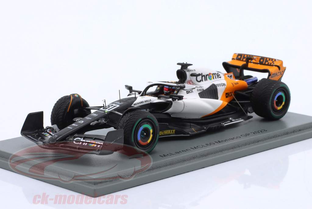 Oscar Piastri McLaren MCL60 #81 10º Mônaco GP Fórmula 1 2023 1:43 Spark