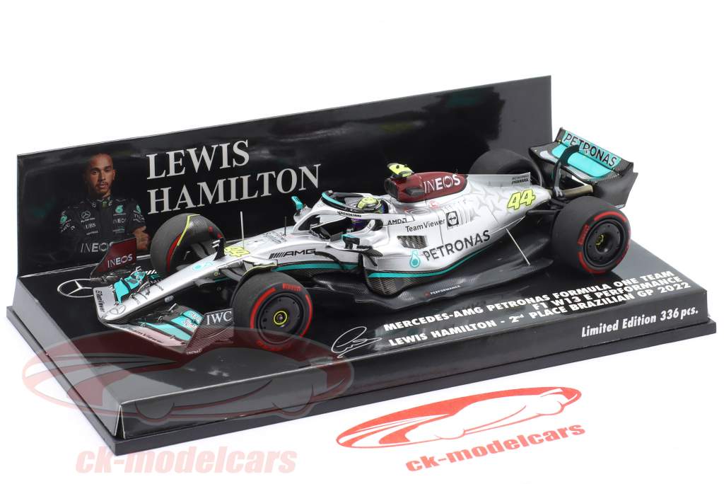 L. Hamilton Mercedes-AMG F1 W13 #44 2-й Бразилия GP формула 1 2022 1:43 Minichamps