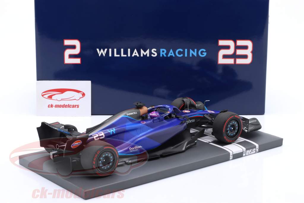 Alexander Albon Williams FW45 #23 Bahréin GP fórmula 1 2023 1:18 Minichamps