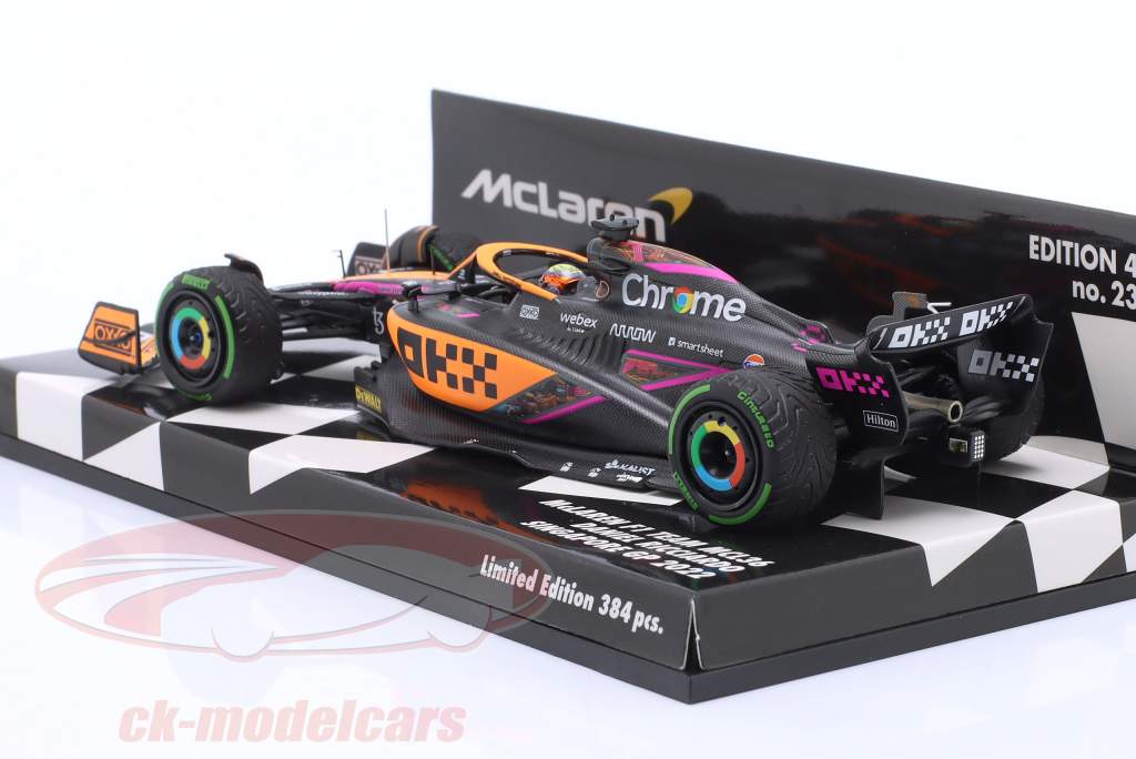 D. Ricciardo McLaren MCL36 #3 5e Singapore GP formule 1 2022 1:43 Minichamps