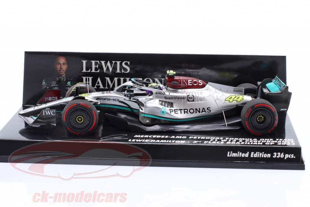 L. Hamilton Mercedes-AMG F1 W13 #44 第二名 巴西 GP 公式 1 2022 1:43 Minichamps