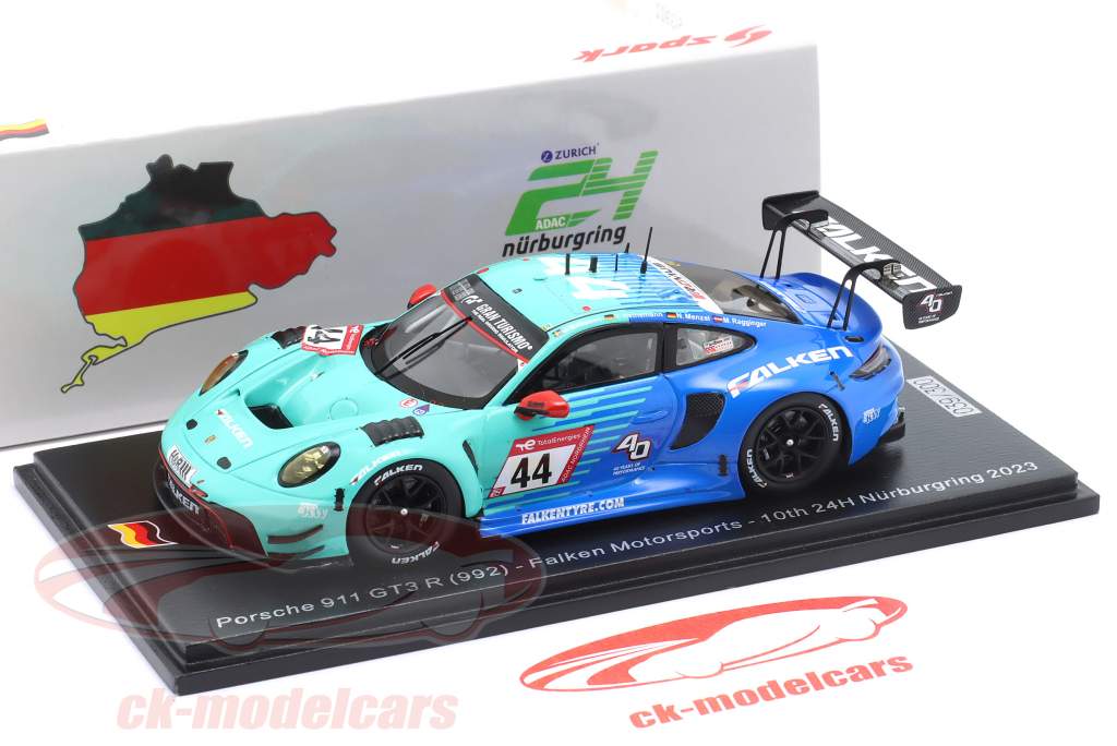 Porsche 911 (992) GT3 R #44 10º 24h Nürburgring 2023 Falken Motorsports 1:43 Spark