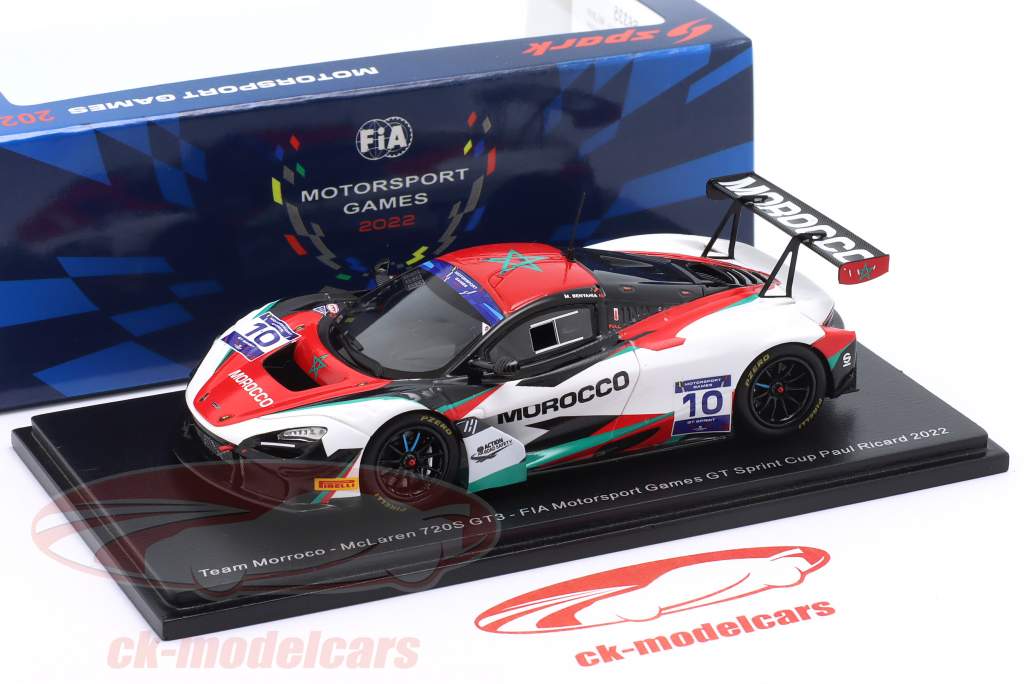 McLaren 720S GT3 #10 FIA Motorsport Games Sprint Cup 2022 Team Marrocos 1:43 Spark