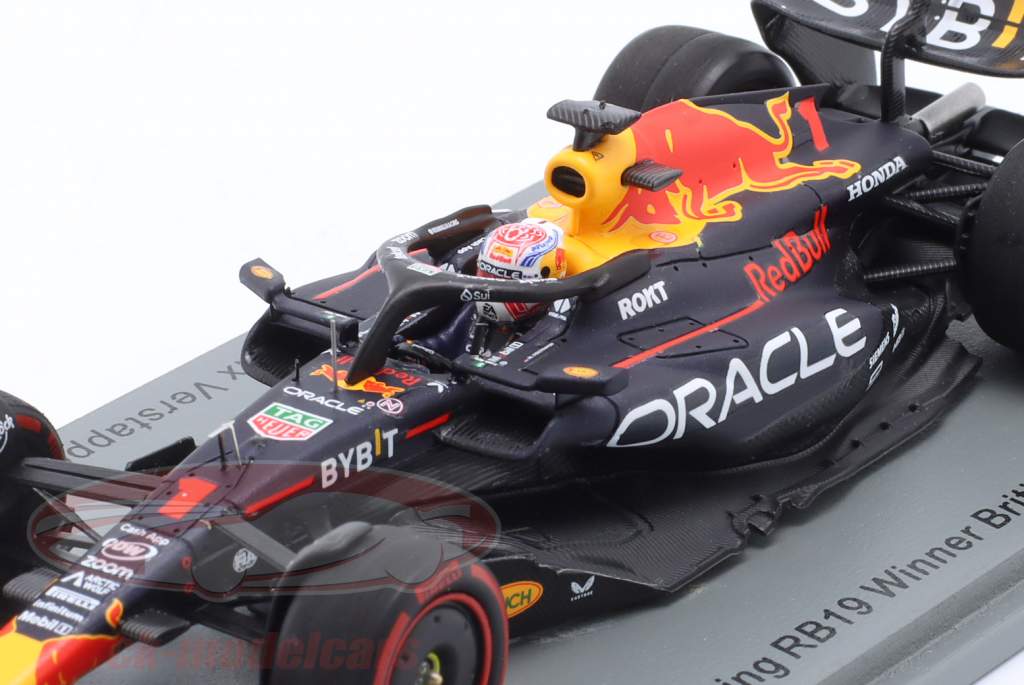 M. Verstappen Red Bull RB19 #1 ganador británico GP fórmula 1 Campeón mundial 2023 1:43 Spark