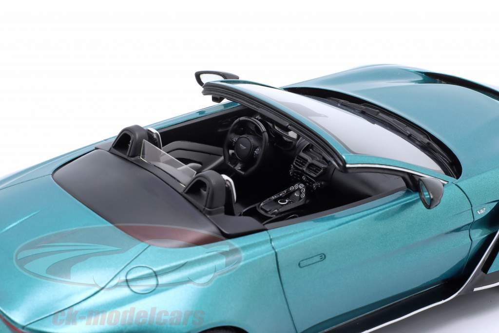 Aston Martin V12 Vantage Roadster 绿松石 金属的 1:18 GT-Spirit