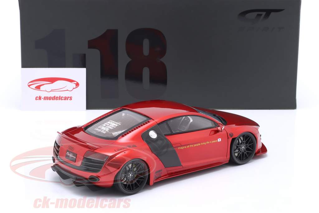 Audi R8 LB-Works Baujahr 2022 candy rot 1:18 GT-Spirit