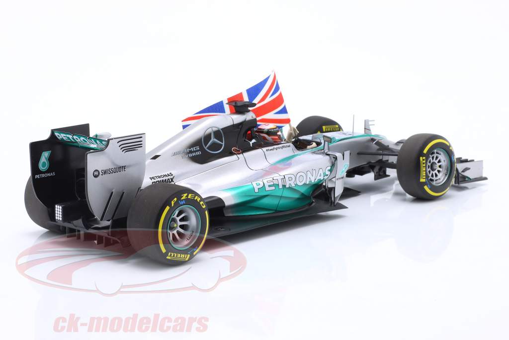 L. Hamilton Mercedes F1 W05 #44 ganhador Abu Dhabi GP Fórmula 1 Campeão mundial 2014 1:18 Minichamps
