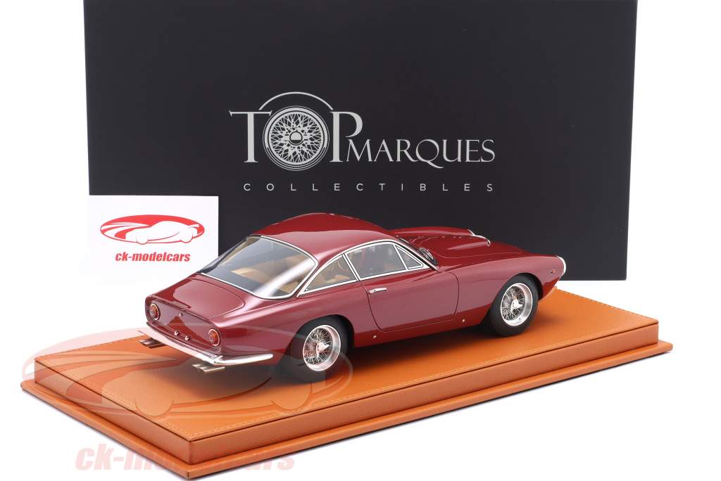 Ferrari 250 Lusso Coupe Ano de construção 1963 vermelho escuro metálico 1:18 Top Marques