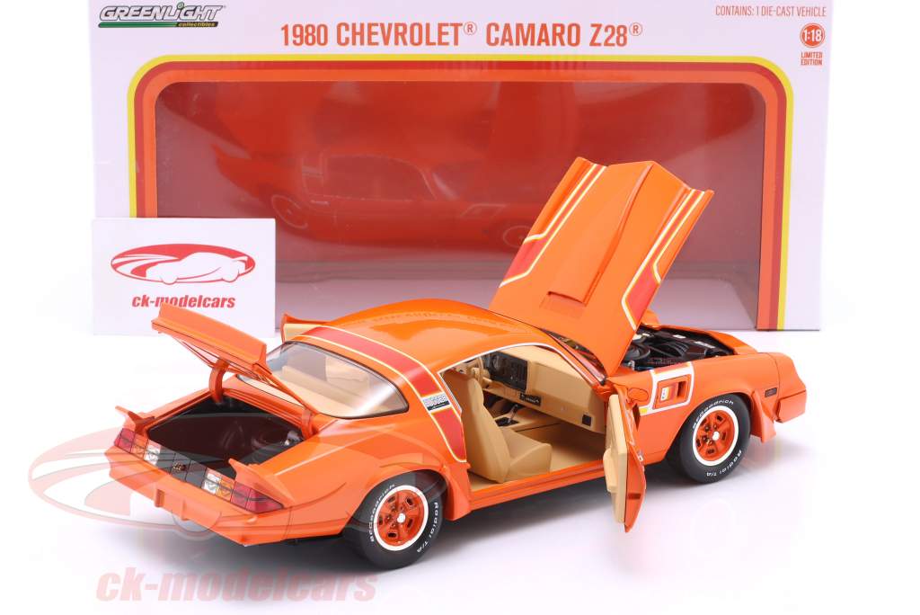 Chevrolet Camaro Z28 Hugger General Motors Special 1980 orange 1:18 Greenlight
