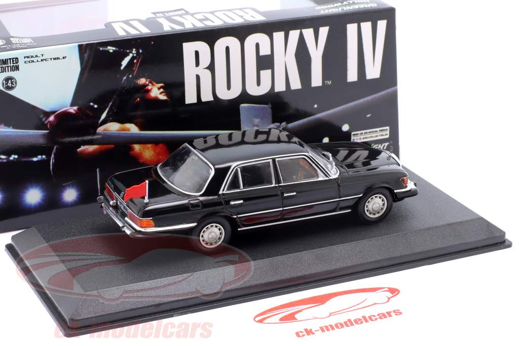 Mercedes-Benz 450 SEL (W116) 1977 Película Rocky IV (1985) negro 1:43 Greenlight