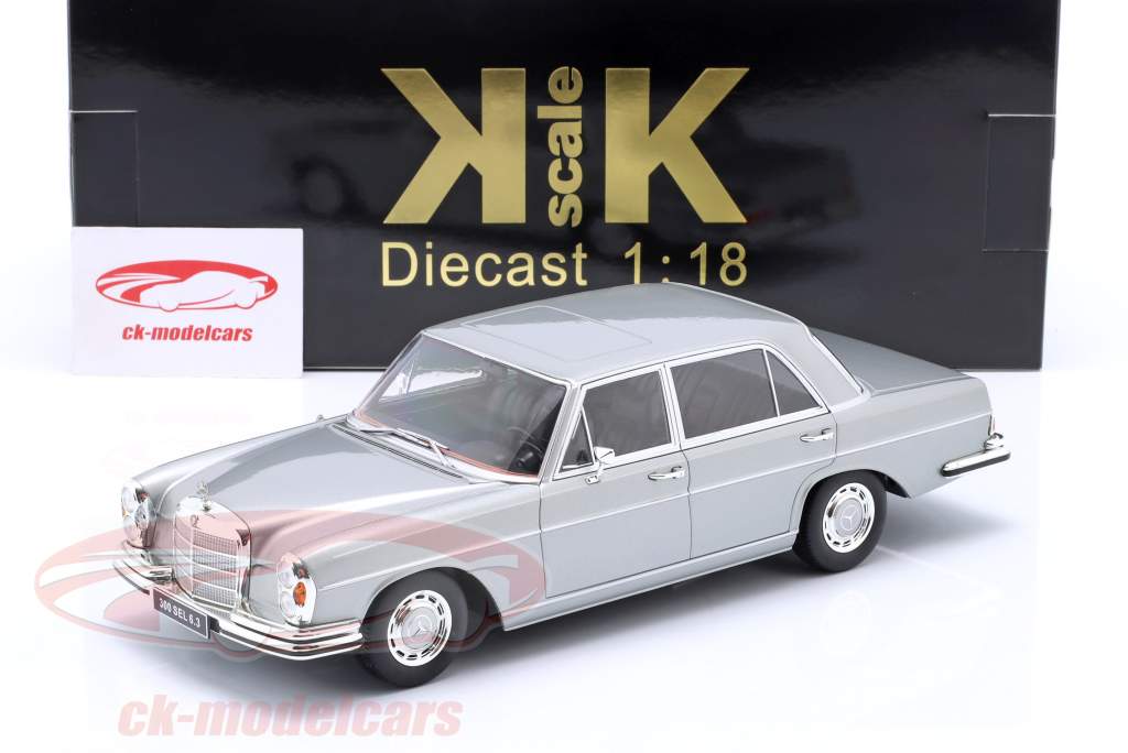Mercedes-Benz 300 SEL 6.3 (W109) Byggeår 1967-1972 sølv 1:18 KK-Scale