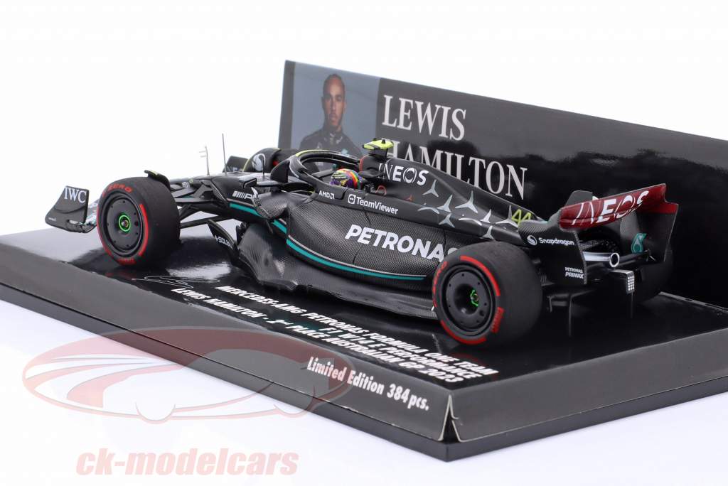 L. Hamilton Mercedes-AMG F1 W14 #44 2nd Australian GP formula 1 2023 1:43 Minichamps