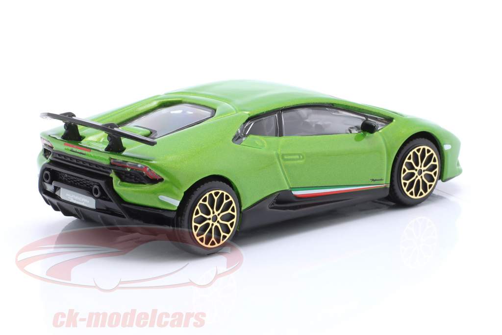 Lamborghini Huracan Performante 建設年 2017 緑 メタリックな 1:43 Bburago