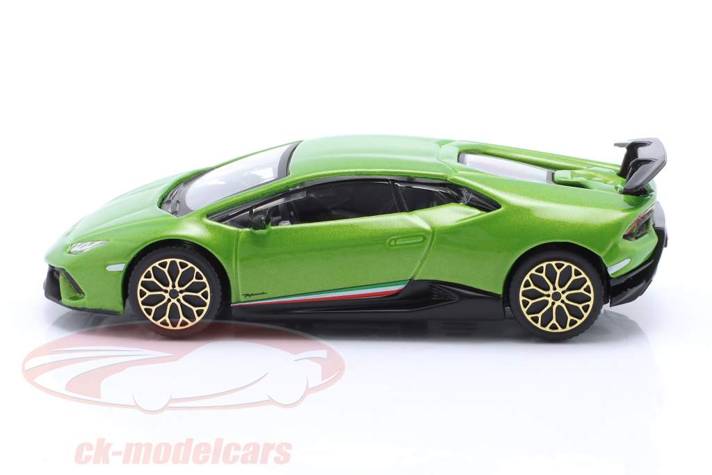 Lamborghini Huracan Performante Anno di costruzione 2017 verde metallico 1:43 Bburago