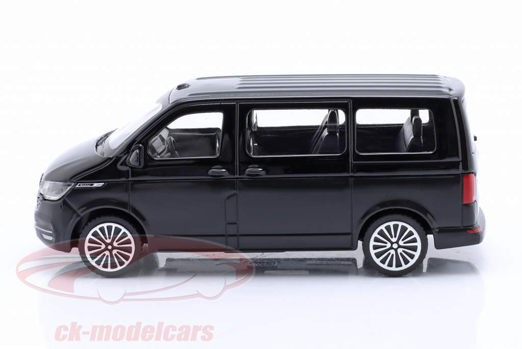 Volkswagen VW T6 Multivan Année de construction 2020 noir 1:43 Bburago