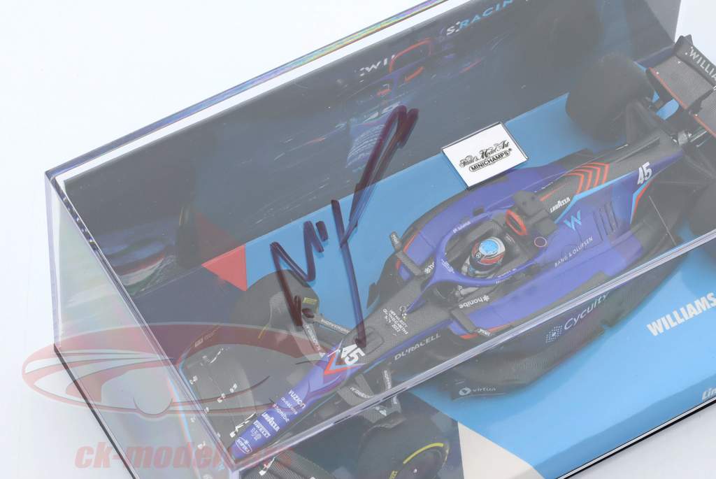 N. de Vries Williams FW44 #45 Italian GP Formula 1 2022 Signature Edition 1:43 Minichamps