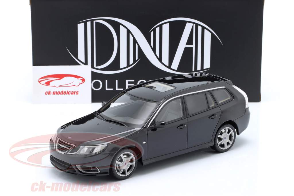 Saab 9-3 Sportcombi Turbo X year of manufacture 2009 jet black 1:18 DNA Collectibles