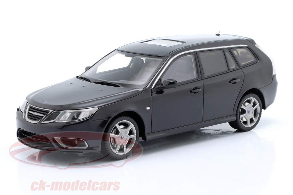 Saab 9-3 Sportcombi Turbo X year of manufacture 2009 jet black 1:18 DNA Collectibles