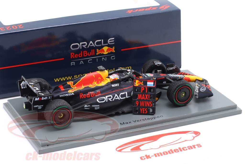 M. Verstappen Red Bull RB19 #1 vinder hollandsk GP formel 1 Verdensmester 2023 1:43 Spark