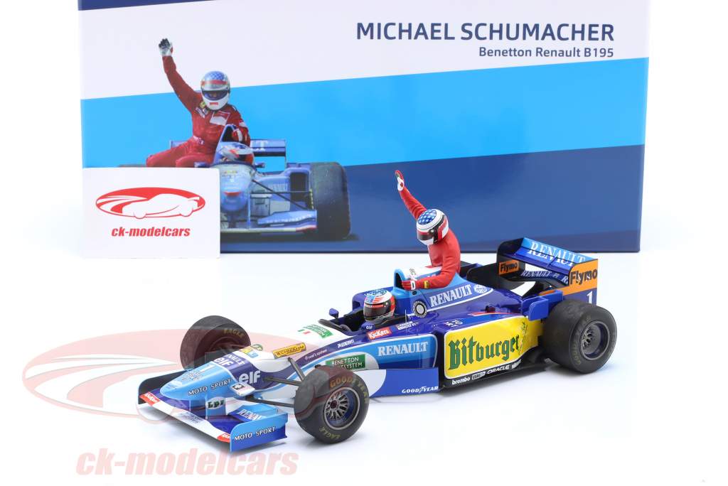 M. Schumacher Benetton B195 #1 5ème canadien GP Alesi Taxi formule 1 1995 1:18 Minichamps